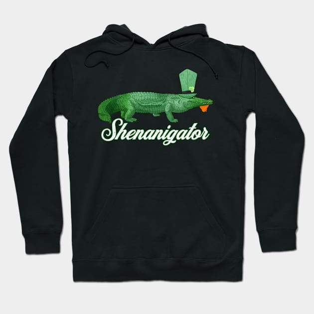 Shenanigator Funny Saint Patrick's Day Party Gift Hoodie by grendelfly73